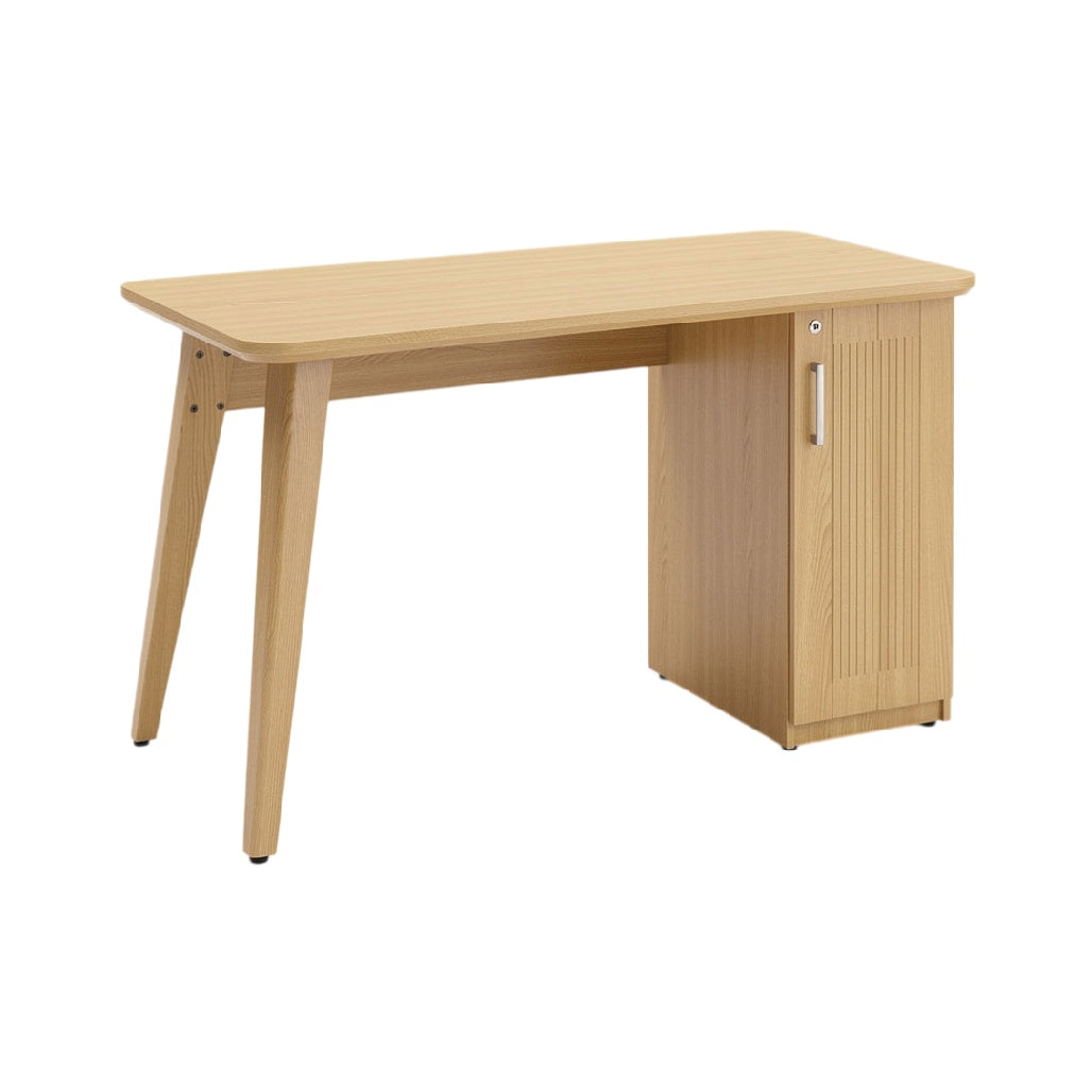 Bureau en bois avec rangement intégré