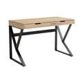 Bureau moderne en bois avec structure métallique